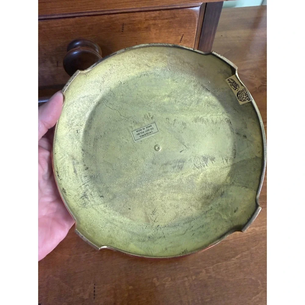 NEW GATCO Vintage Solid Brass Bowl / Planter Base Stand Made in India